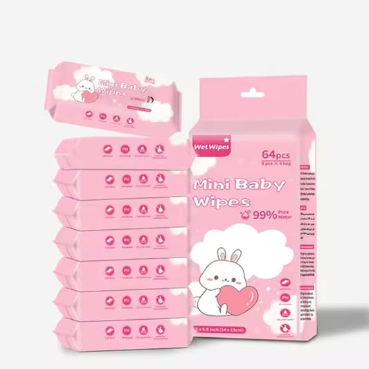 64 pcs Soft Baby Wet Wipes