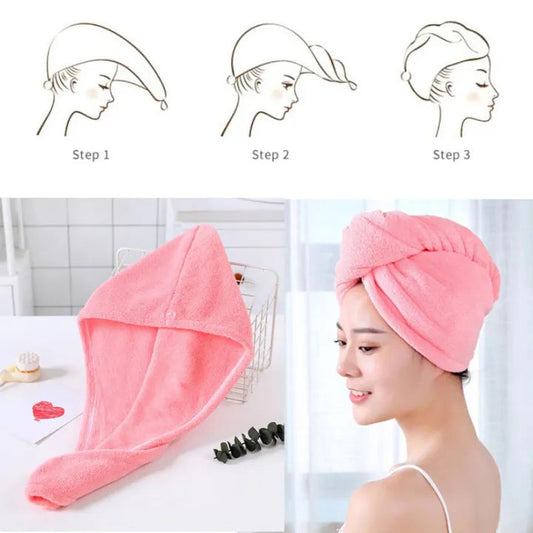 Mirco Fiber Hair Cap Towel Pack Of 3